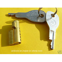 Brass Cylinder Lock, Trailer Lock, Small Collectors Lock Al-1104